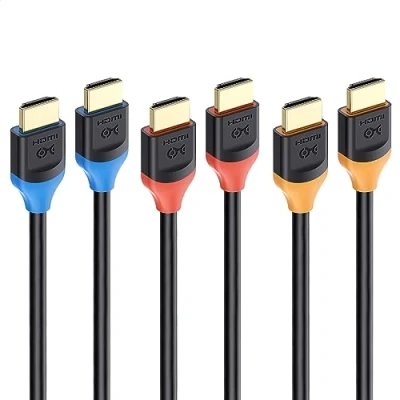 Abbildung von [Ultra High Speed HDMI Zertifiziert] Cable Matters 3er Pack 48Gbps 8K Kabel 1m, mit 120Hz und HDR für PS5, Xbox Series X/S, RTX 3080/RTX 3090, AMD RX 6800/RX 6900, Apple TV mehr