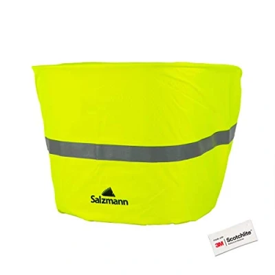 Abbildung von Salzmann 3M Reflektierender Regenschutz für Fahrradkörbe wasserdichte Korbabdeckung Hergestellt mit Scotchlite
