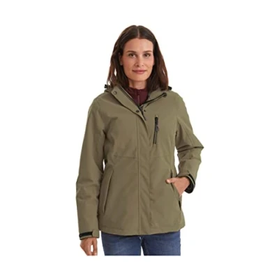 Abbildung von Killtec Damen Outdoorjacke Funktionsjacke mit abzippbarer Kapuze KOW 140 WMN Jckt wasserdicht, Winddicht, atmungsaktiv 00762 helloliv 40