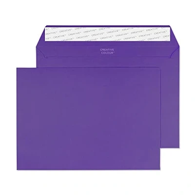 Abbildung von Blake Creative Colour 45347 Farbige Briefumschläge Haftklebung Schwarze Johannisbeere C5 162 x 229 mm 120 g/m² 25 Stück