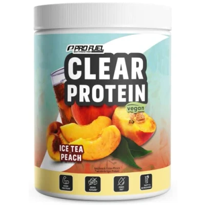 Abbildung von Clear Protein Vegan 360g ICE TEA PEACH unglaublich leckerer &amp; erfrischender Drink vegane Whey Protein/Iso Alternative mit hochwertigem Erbsenproteinhydrolysat 56%