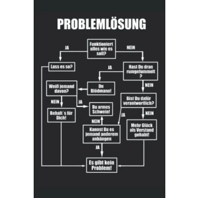 Abbildung von Problemlösung Lustiges Notizbuch Arbeit Ingenieure Physiker Mathematiker Bürohumor: Kariertes DIN A5 120 Seiten