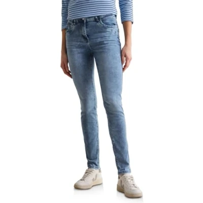 Abbildung von CECIL Damen B378664 Jeans Im Slim Fit, Light Blue Wash, 28W / 32L EU