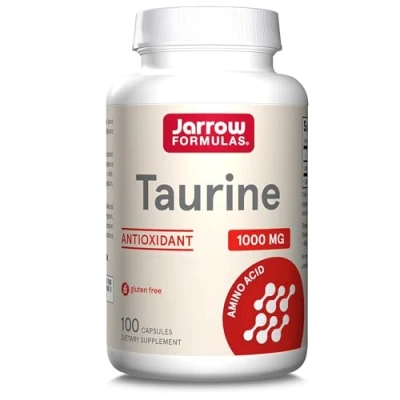 Abbildung von Jarrow Formulas, Taurine, 1.000mg, Hochdosiert, 100 Kapseln, Laborgeprüft, Glutenfrei, Sojafrei, Ohne Gentechnik
