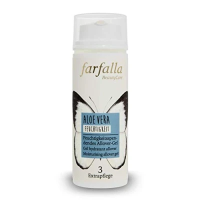 Abbildung von farfalla Aloe Vera Allover Gel 150ml Intensive Feuchtigkeitspflege Naturkosmetik Duschgel 100% zertifizierte NaTrue Vegan &amp; Dermatologisch Getestet