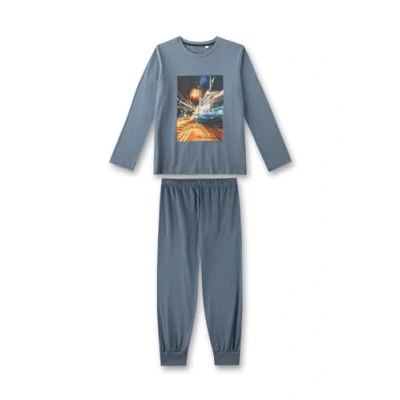 Abbildung von Sanetta Jungen Schlafanzug lang Grau Hochwertiger und bequemer aus Baumwolle für Jungen. Pyjamaset 176