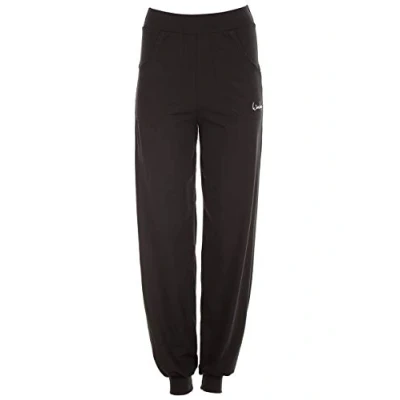 Abbildung von WINSHAPE Damen Functional Luftig legere High Waist trainingshose Wh12 Trainingshose, Schwarz, L EU
