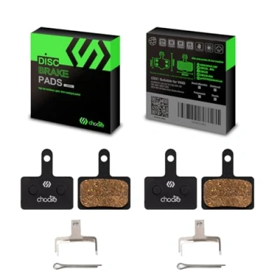 Abbildung von Chooee 2 Pairs Resin und halbmetallische Scheibenbremsbeläge passend Fahrrad Bremsbelag für Shimano M446 M395 M486 M485 M475 M416 M415 M545 M445 M525