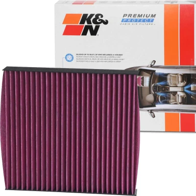Abbildung von K&amp;N Filters DVF5050 Innenraumfilter Aktivkohlefilter 216 33 quadratisch MITSUBISHI: ASX Off Road, Lancer 8, OUTLANDER 3, PEUGEOT: 4007, 4008 Road