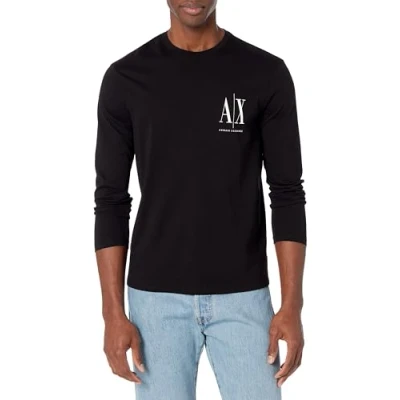 Abbildung von Armani Exchange Langarmshirt, Herren, Größe: Small, Black