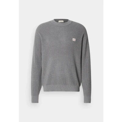 Abbildung von Calvin Klein Jeans Strickpullover Medium grey, Herren, Größe: XL, grey