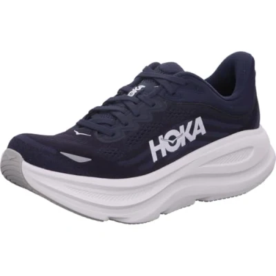 Abbildung von HOKA Bondi 9 Laufschuh Straße, Herren, Größe: 42 2/3, Varsity navy/white Schuhe