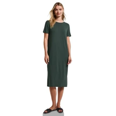 Abbildung von Street One MIT Schlitzdetail Jerseykleid, Damen, Größe: 38, Grün