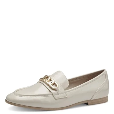 Abbildung von s.Oliver Damen Loafer ohne Absatz Klassisch Elegant, Beige (Nude), 39