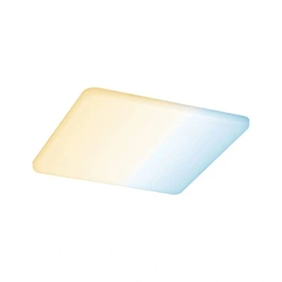 Abbildung von Paulmann 95384 LED Panel Einbauleuchte Areo VariFit IP44 Warmweiß Zigbee Tunable White 185x185mm eckig incl. 1x15 Watt dimmbar Satin Kunststoff 3000 K