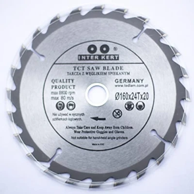 Abbildung von 160mm Sägeblatt Top Qualität Kreissägeblatt für Holz 160 x 20mm 24 Zähne