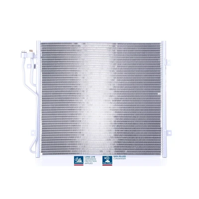 Abbildung von NISSENS 94773 Klimakondensator ohne Trockner Aluminium 542 R 134a JEEP: Cherokee III