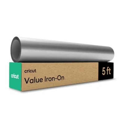 Abbildung von Cricut Value Bügelfolie Silber 30,5 cm x 152,4
