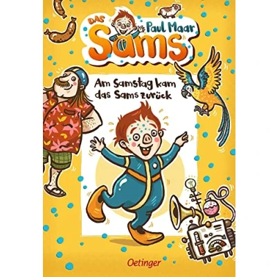 Abbildung von das Sams 2. Am Samstag kam zurück: Der Kinderbuch Klassiker, modern und farbig illustriert von Nina Dulleck für Kinder ab 7 Jahren