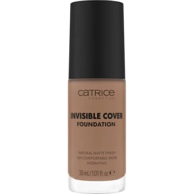 Abbildung von Catrice Invisible Cover Foundation, Nr. 052N, Nude, feuchtigkeitsspendend, langanhaltend, natürlich, für trockene Haut, vegan, ölfrei, Naturkosmetik, ohne Parabene, 1er Pack (30ml)