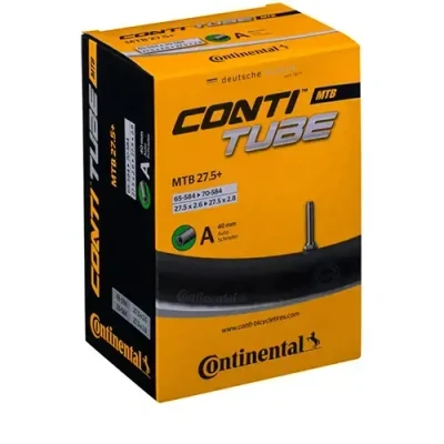 Abbildung von Continental Mountainbike MTB 27.5 Plus A40 Fahrradschlauch, Schwarz,