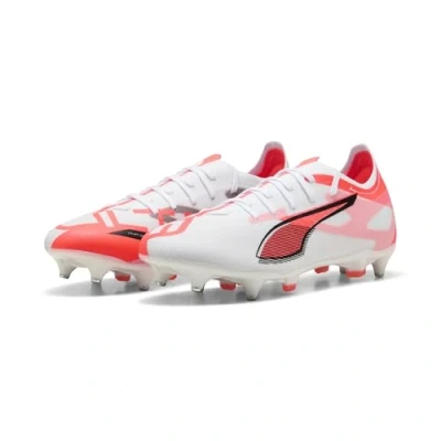 Abbildung von Puma Ultra 5 Match MXSG Fußballschuh Stollen, Herren, Größe: 44.5, White/black/glowing red Schuhe