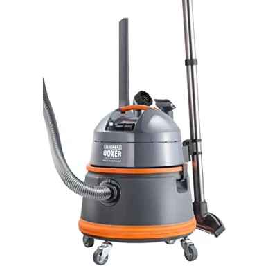 Abbildung von THOMAS Boxer 788119 robuster und leistungsstarker Nass Trocken Waschsauger, 1400 W, 4 Bar, grau/orange, 490/390/390