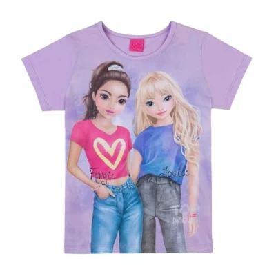 Abbildung von TOPModel Mädchen T Shirt mit Fergie und Louise 75003 violett, Größe 152, 12 Jahre