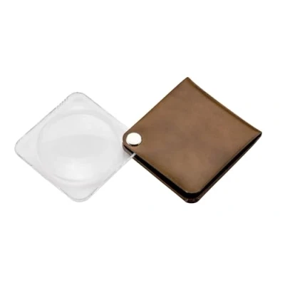Abbildung von Eschenbach Optik Lupe Einschlaglupe classic, Vergrößerung 3,5 x, Durchmesser 60 mm, bronzitbraun