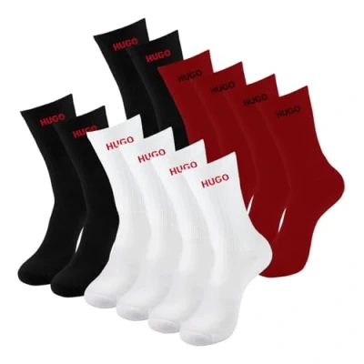 Abbildung von HUGO Underwear Socken »6P QS RIB Logo CC«, (Packung, 6 Paar, 6er Pack), mit eingestricktem