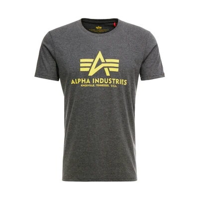 Abbildung von Alpha Industries T CAMO Tshirt print, Herren, Größe: Medium, Charcoal heather