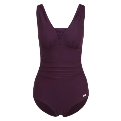Abbildung von Lascana Badeanzug, Damen, Größe: 38xE, Aubergine