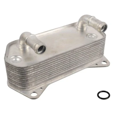 Abbildung von FEBI BILSTEIN 108950 Ölkühler mit Dichtung VOLKSWAGEN: Touran I, Tiguan Golf Plus / Crossgolf, SKODA: Superb II Hatchback, AUDI: A3 Hatchback