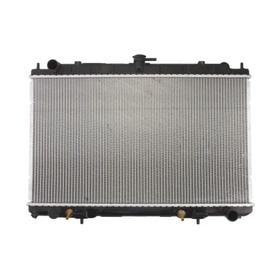 Abbildung von NISSENS 68713 Kühler, Motorkühlung Aluminium 400 689 18 Kühlrippen gelötet