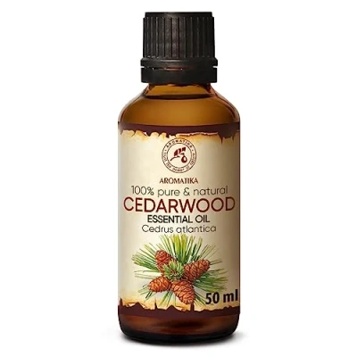 Abbildung von Zedernholzöl 50ml Cedrus Atlantica Marokko Naturreines Ätherisches Zedernholz Öl für Aromatherapie Entspannung Massage Duftender Diffusor Aroma Lampe Gesundheit Haut