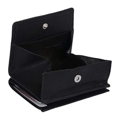 Abbildung von LEAS Wiener Schachtel mit RFID Schutz Echt Leder, schwarz Special Edition