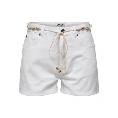 Abbildung von ONLY Jeansshorts »ONLZUMA HW SHELL BELT DNM SHORTS BJ«, mit Destroyed Effekt und ausgefranstem Saum
