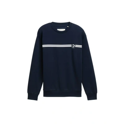 Abbildung von TOM Tailor Denim Printed Crewneck Sweatshirt, Herren, Größe: Large, Sky captain blue