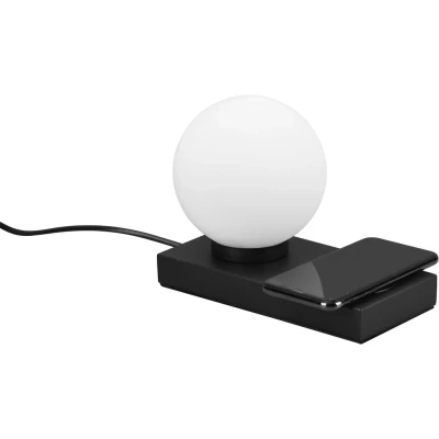 Abbildung von TRIO Leuchten Schreibtischlampe »Chloe«, 1 flammig, Leuchtmittel E14 ohne Leuchtmittel, Touch Tischleuchte mit induktiver Ladestation, exkl 1xE14 max 40W