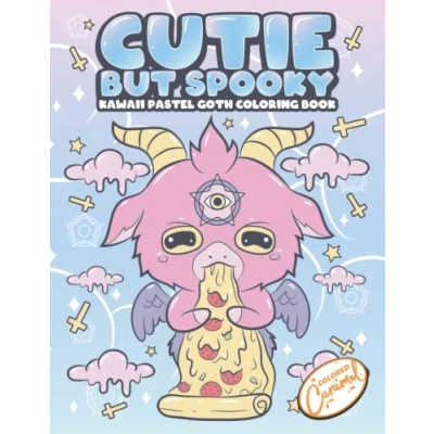 Abbildung von Kawaii Pastel Goth Coloring Book: Cutie but Spooky: Creepy, Horror and Gothic Sweet Book for Adults Stress Relief, Relaxation, Fun