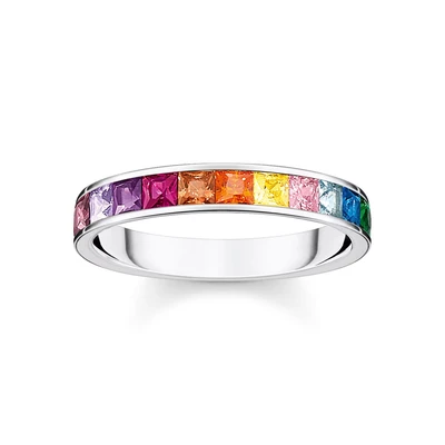 Abbildung von THOMAS SABO Fingerring »TR2403 477 7 52 64, TR2403 996 66«, mit Glas Keramik Stein, Korund, Zirkonia, Spinell (synth.)