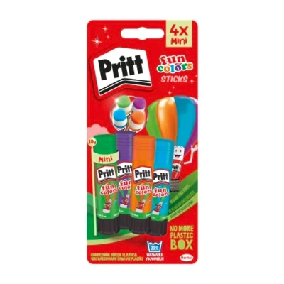 Abbildung von Pritt 1100085 Fun Colors Klebestifte 4 x 10 g