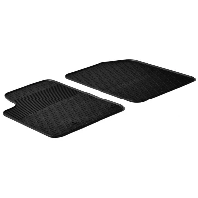 Abbildung von Gledring 0116 Fußmattensatz Gummi vorne 2 schwarz 750mm 550mm