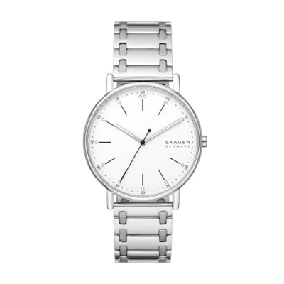 Abbildung von Skagen Signatur Watch Uhr silvercoloured, Herren, Größe: One Size, Silver coloured