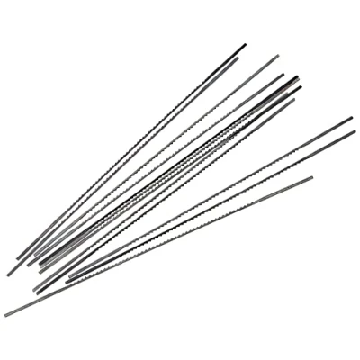 Abbildung von PROXXON 28117 Spuer Cut Feinschnitt Sägeblätter OHNE Querstift normal verzahnt, 12 Stück Laubsägeblätter für Weich und Hartholz, Kunststoff, Plexiglas, weiche NE Metalle