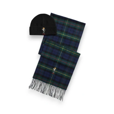 Abbildung von Polo Ralph Lauren für Herren. 449P20310001 Set Weihnachtsbär grün, blau (OSFA), Mehrfarbig, Wolle, Klassisch