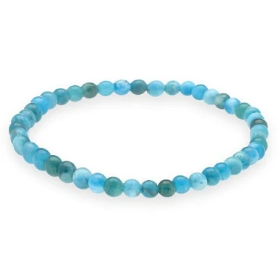 Abbildung von Lebensquelle Plus Mini Kugelarmband 4mm Hochwertiges Edelsteinarmband (Apatit)