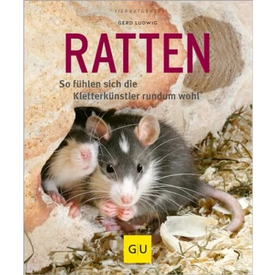 Abbildung von Ratten als Heimtiere, glücklich &amp; gesund gelb 12 x 3,5 cm: So fühlen sich die Kletterkünstler rundum wohl (GU Kleintiere)