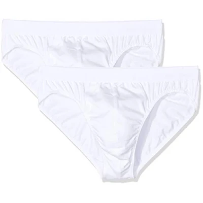 Abbildung von Huber Herren Brasil 2er Pack Slip, Weiß (Weiss 0500), XL EU