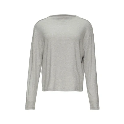 Abbildung von s.Oliver Longsleeve AUS GEBÜRSTETEM Jerseystrick Langarmshirt, Damen, Größe: 40, Grau meliert